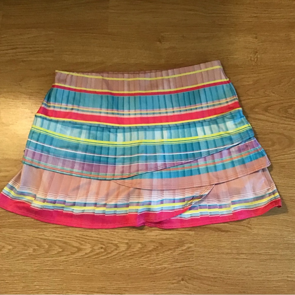 Lucky in Love Multicolor Striped Mini Skirt